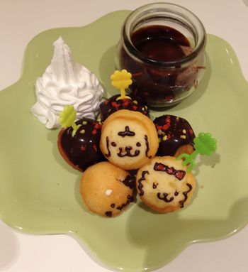 まるでたこ焼きチョコフォンデュ