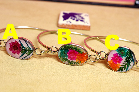 レトロ アクセサリー ブレスレット お花 生花 ハンドメイド 手作り メキシコ