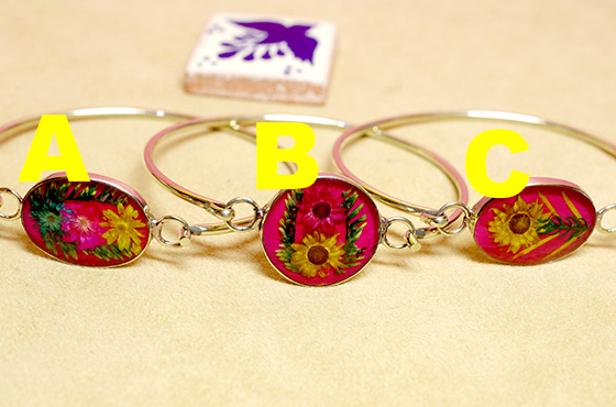 レトロ アクセサリー ブレスレット お花 生花 ハンドメイド 手作り メキシコ