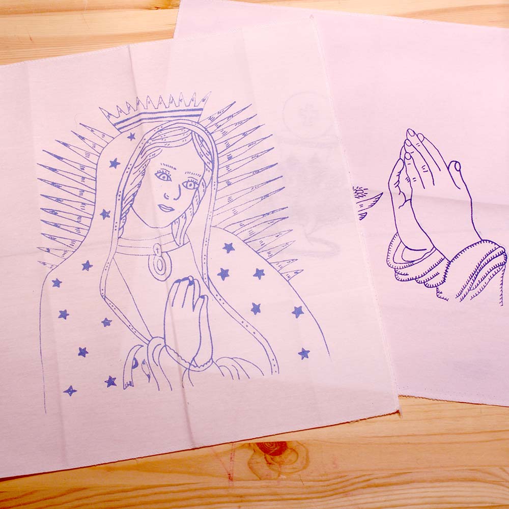 メキシコ 刺繍 刺繍用布 生地 ファブリック 手芸 手芸用品 ハンドメイド エスニック雑貨 エスニック刺繍