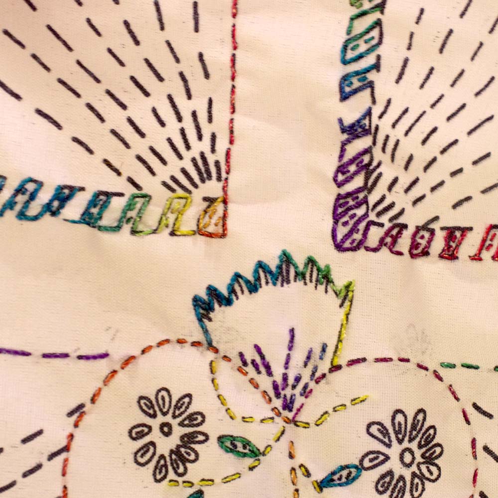 メキシコ 刺繍 刺繍用布 生地 ファブリック 手芸 手芸用品 ハンドメイド エスニック雑貨 エスニック刺繍