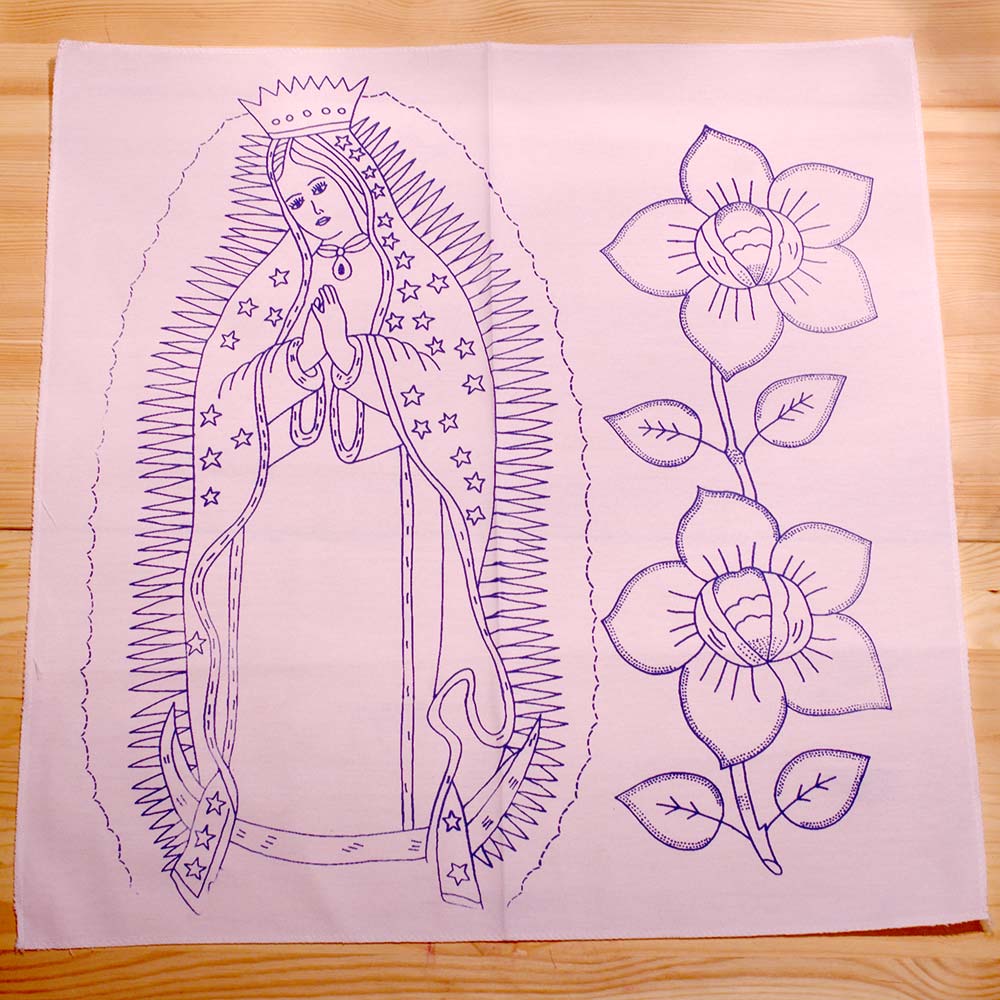 メキシコ 刺繍 刺繍用布 生地 ファブリック 手芸 手芸用品 ハンドメイド エスニック雑貨 エスニック刺繍
