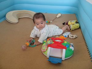 Shota at pool