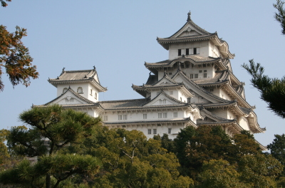 世界遺産の姫路城です