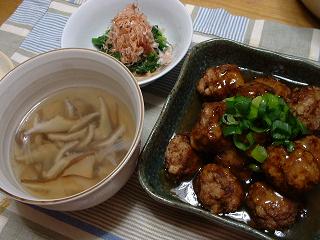 肉団子の甘酢あんがけ