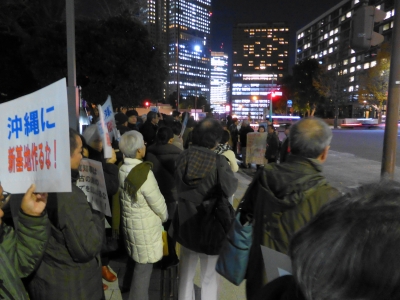 首相官邸前抗議行動