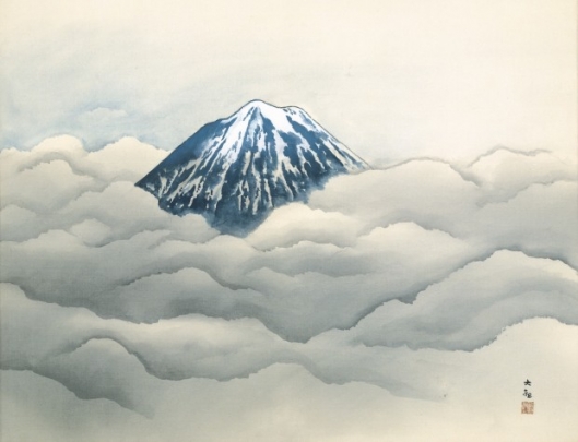 横山大観【霊峰夏不二】 - 手描き 絵画（油絵複製画）販売のアート名画館
