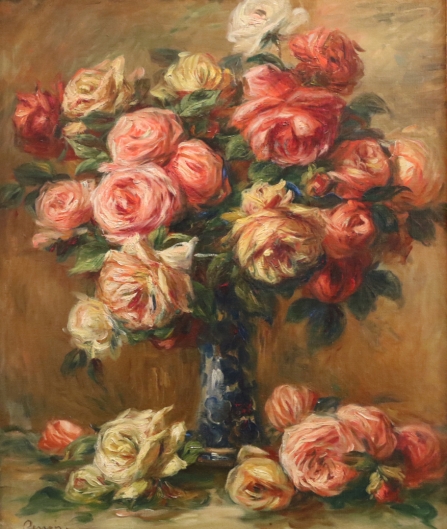 絵画 油絵 青木今陽 肉筆油絵  手淡い色合いの 薔薇の花 絵画 油絵 青木今陽 肉筆油絵 手淡い色合いの 薔薇の花