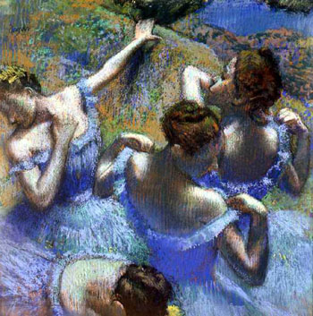 激レア XL 90s edgar degas 青い踊り子たち アート