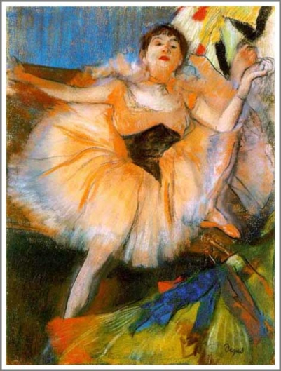 エドガー・ドガ、「DANSEUSE JAUNE」、海外版超希少レゾネ、新品額付 エドガー・ドガ、「DANSEUSE JAUNE」、海外版超希少レゾネ、新品額付