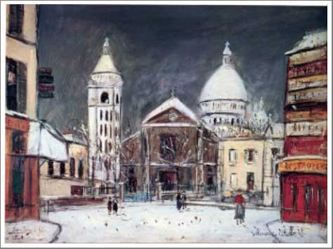 油絵原画『冬のParis』　一点物　フランス作品　　超希少❣️ 油絵原画『冬のParis』一点物フランス作品超希少❣️