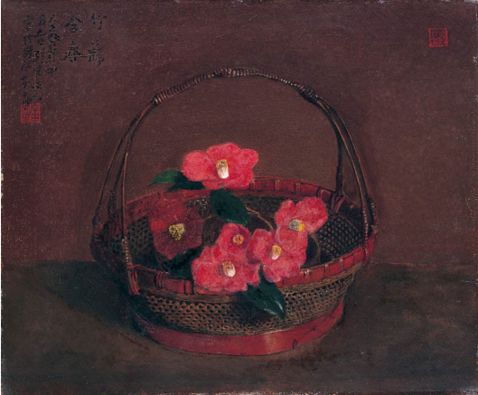 岸田劉生、【静物（赤林檎三個、茶碗、ブリキ罐）】、新品高級額