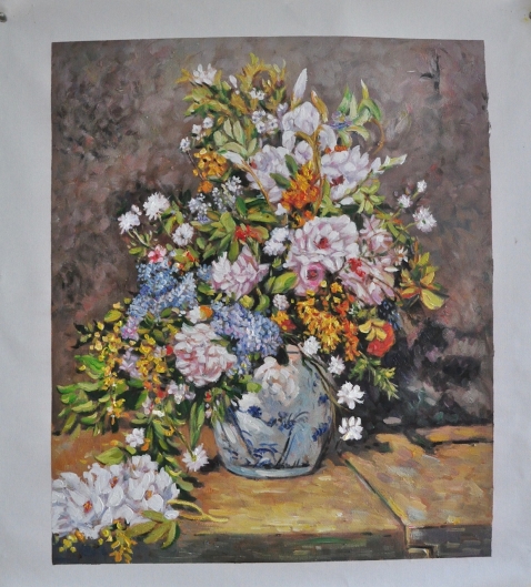 花の絵　ルドゥーテ　カメリア　ブーケ　複製画 花の絵ルドゥーテカメリアブーケ複製画