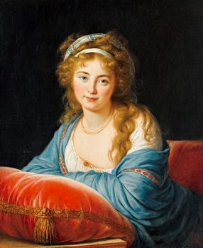 メンツェル、クララ・S・v・クノーベルスドルフ夫人の肖像、19世紀外国巨匠作家 Joseph_Carl_Stieler_-