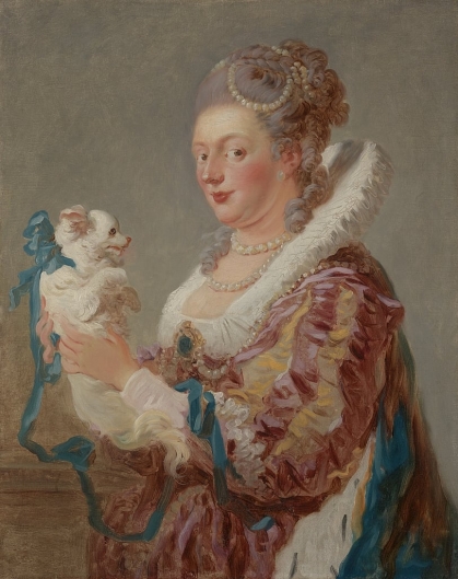 アンティーク　手描き肖像画　水彩画　ロココ Antique Rococo Bouquet Doll OP by Victorian Maiden