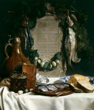 ヨセフ・デ・ブライ【ニシンを称える静物】 - 手描き 絵画（油絵複製画