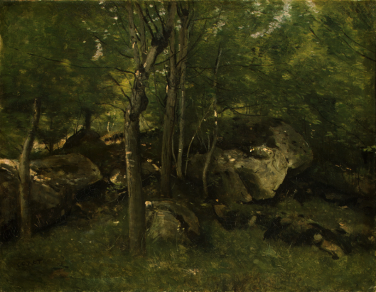 ヴィル・ダヴレーの森　コロー ヴィル・ダヴレーの森 コロー ファイル:Camille Corot - Ville d