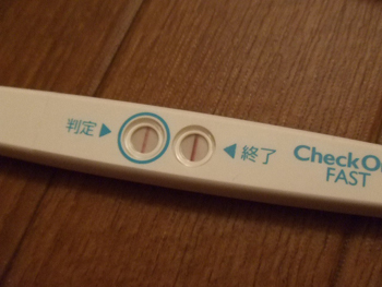 check one fast 陽性反応