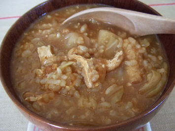 玄米味噌お粥