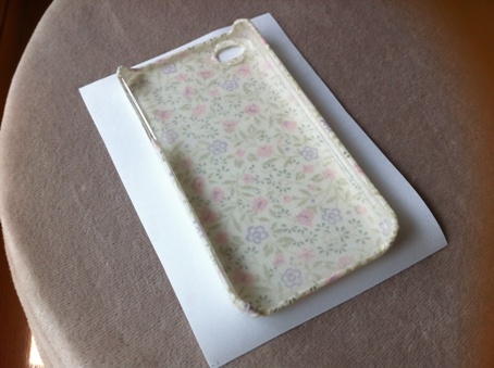 スマホケース コーティングシートを使って本格仕上げに Iphoneケース 布 作り方 ラミネート Cherin Cherin 通信