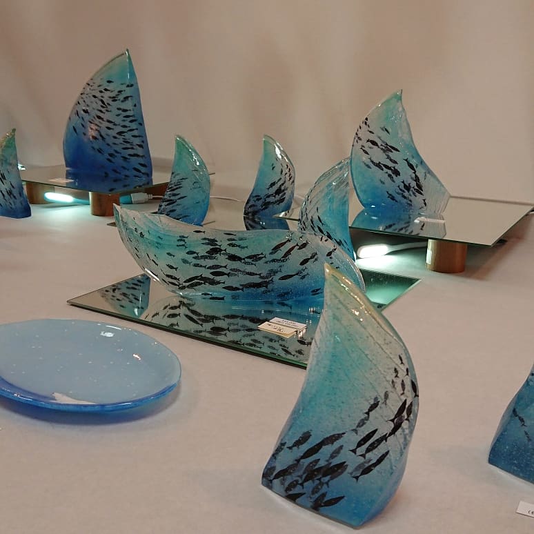 水吉郁子ガラス展 海のオブジェ～回遊～ 初日 | つかう たのしむ