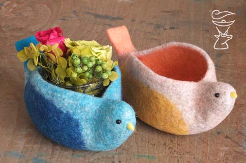 ワークショップ]海月羊さんの鳥の小物入れ | ranbu