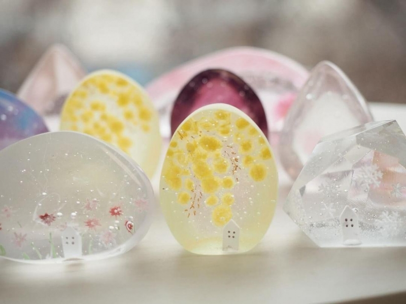 コロロ硝子 koloroglass 林彩加 パートドヴェール ガラスオブジェ コロロ硝子マルシェに向けて少しづつガラスのオブジェが増えてき