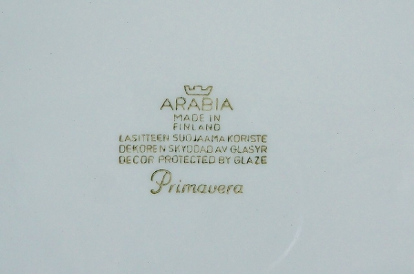 北欧食器/北欧雑貨/北欧/食器/雑貨/アラビア/arabia/primavera/プリマヴェーラ/プレート/皿/ヴィンテージ/キッチン/インテリア