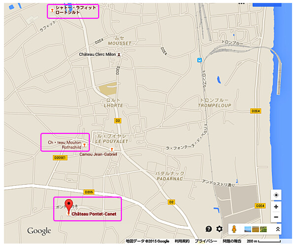 ch-pontet-canet map