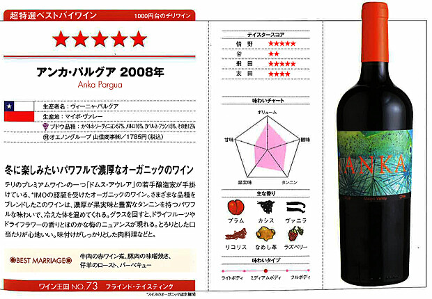 wine-oukoku no73 anka 2008 5stars