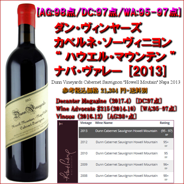 Dunn Cabernet Sauvignon Howell Moutain Napa 2013.jpg