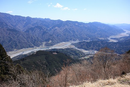 身延山頂からの眺望-1