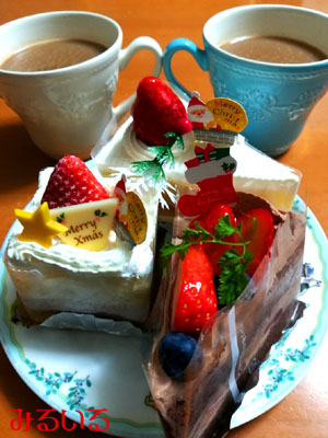 パティスリー ラ・ヴィエイユさんのケーキで小さなクリスマスしました♪|手作りアクセサリー工房みるいる