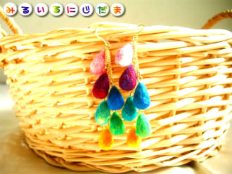 揺れるやさしい雫の虹を!|手作りアクセサリー工房みるいる