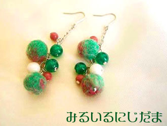 かわいいがあふれてるピアス(イヤリング)|手作りアクセサリー工房みるいる