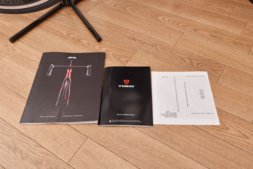 TREK Madone 付属品、取扱説明書