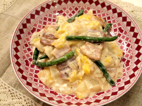 白菜と豚バラのミルク煮