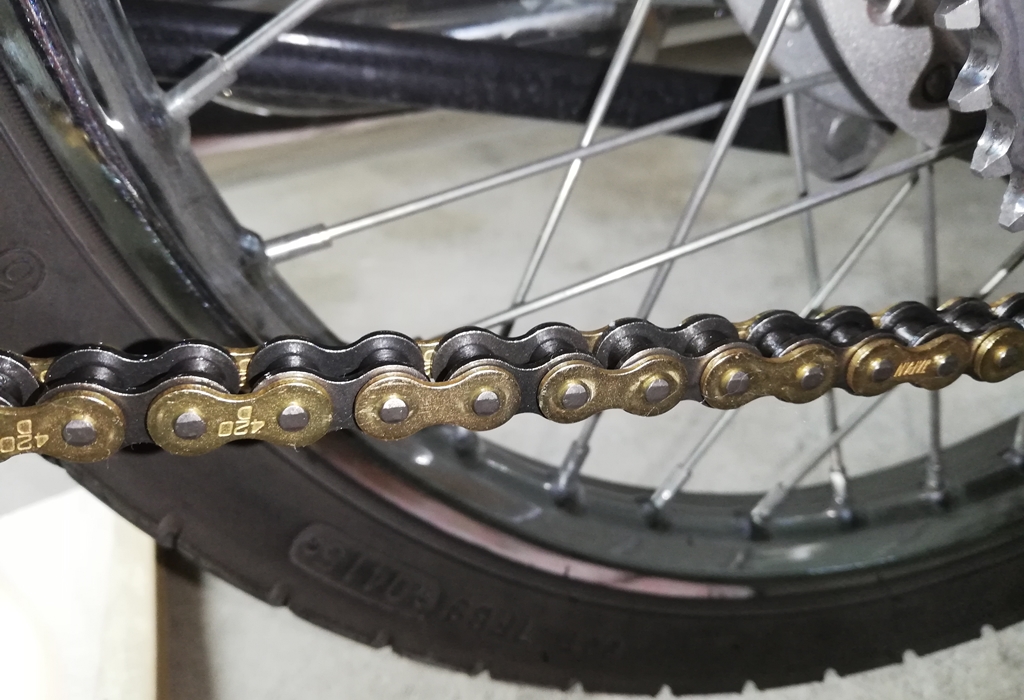 ドライブチェーンが錆びたので交換。 | 素人原付整備頑張り日記