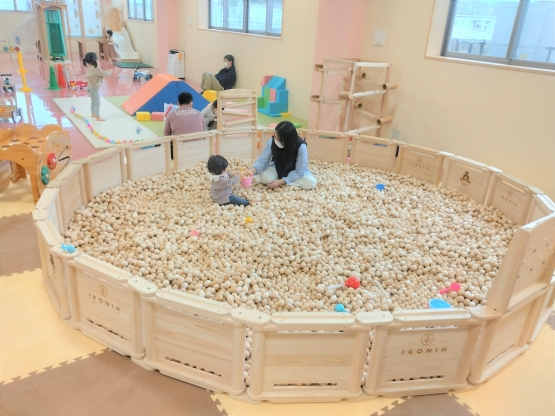 豚のボールプールはお子様に喜ばれます