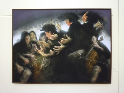 4260）松本竹敏　油絵F8号「えりも岬　１９７５年」独立美術協会所属 4260）松本竹敏 油絵F8号「えりも岬 1975年」独立美術協会所属