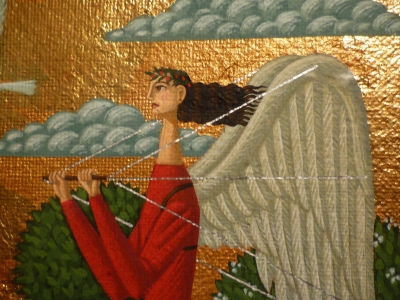 油絵　少女　齋藤賢司 油絵 少女 齋藤賢司 絵画 - 絵画