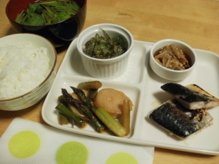 晩ご飯2013年3月26日
