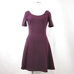 古着　画像　ワンピース　紫　FONTANA GRANDE Mサイズ　日本製 毛100％　レディース　美品