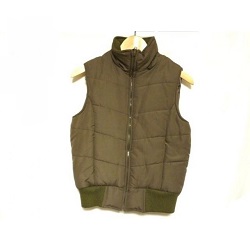 古着　画像　ベスト　ブラウン　eeni meeni フリーサイズ　レディース　美品