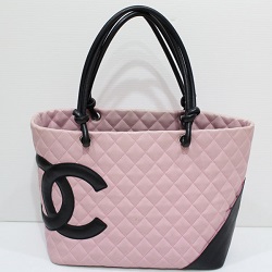 シャネル　画像　バッグ　カンボンライン　ラージトート　ピンク