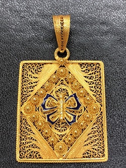 金製品 画像 ペンダントトップ ポルトガル製 19 1/4K