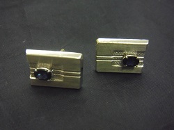 プラチナ製品 画像 Pt900 カフスボタン 石 カフリンクス