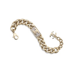 シャネル 画像 ブレスレット ゴールド ココマーク メタル ストラス