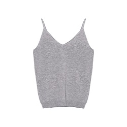 古着 画像 ニットキャミソール グレー リエディ フリーサイズ レディース 美品