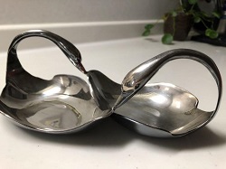 銀製品 画像 小物入れ2個セット 白鳥 スワン